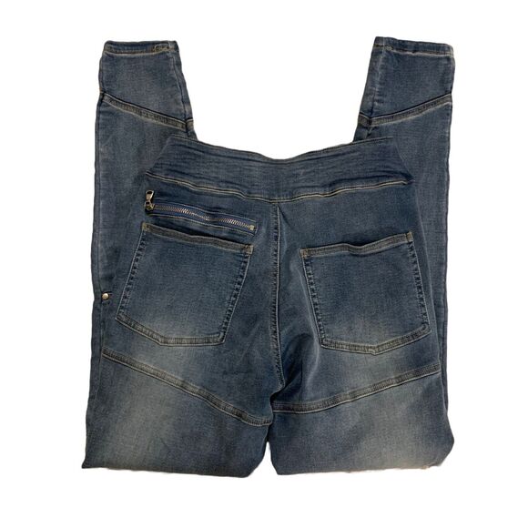 Maniere De Voir Jeans Sz 4 NWT Denim Cut Out Skinny Avant Garde Punk Grunge Y2K - Picture 5 of 8